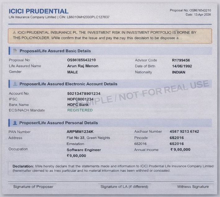 Proposal Form - Kailash Suresh